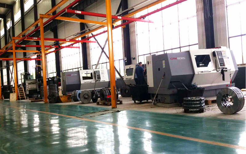CNC lathe machining line
